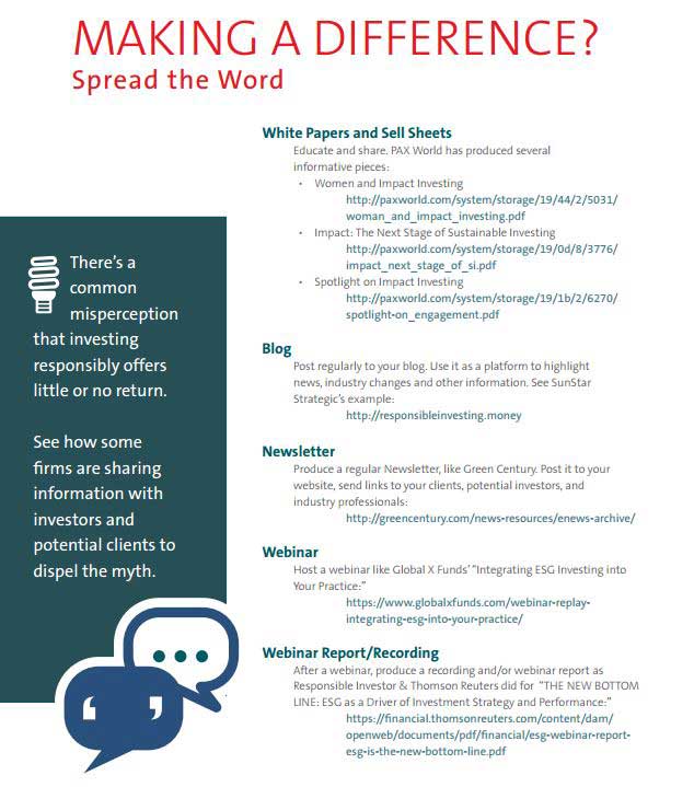 Making a difference web